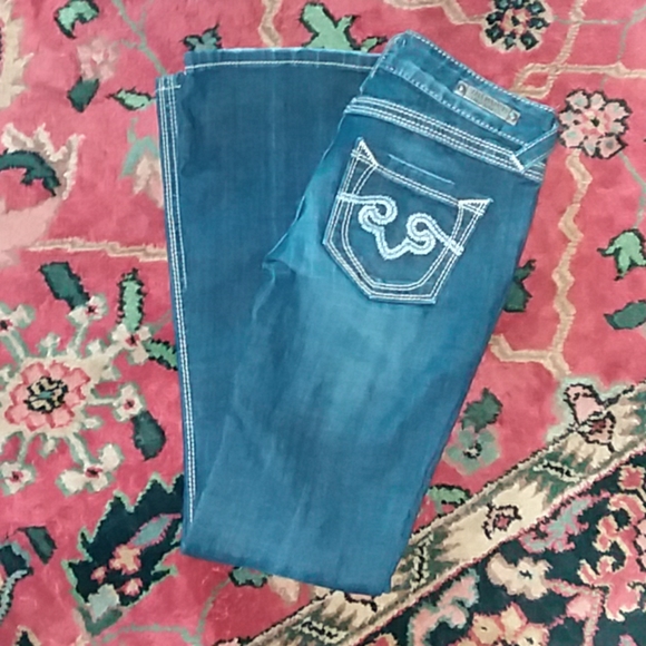 🎈ReRock for Express barely boot Jeans - Picture 2 of 8